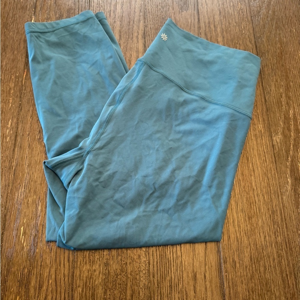 Athleta transcend 7/8 tight Blue Leggings Comfortable Stretchy Bottoms size 2x - Picture 3 of 5